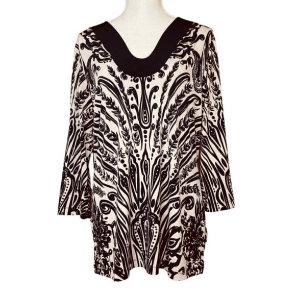 CHICO'S Travelers V-neck Tunic Top - Size Large - Picture 1 of 7